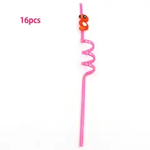 Фламинго Единорог трубочки для питья на вечеринке детский душ День рождения украшения Дети русалка вечерние украшения для свадебного стола