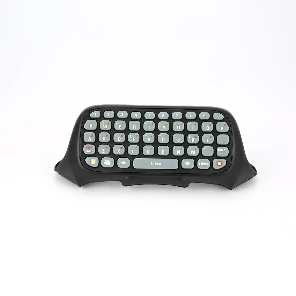 Беспроводной контроллер текстовый мессенджер Клавиатура Chatpad клавиатура для Xbox 360 игровой контроллер черный с розничной упаковкой