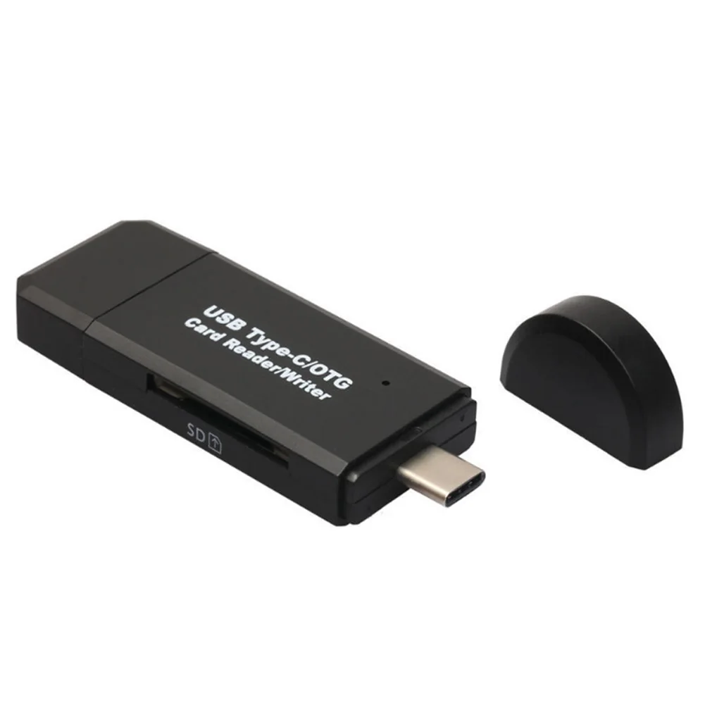 Высокоскоростной TF/коннектор USB 2,0 3 в 1 Универсальный многофункциональный ABS тип-c OTG расширение компьютера для кард-ридер Android