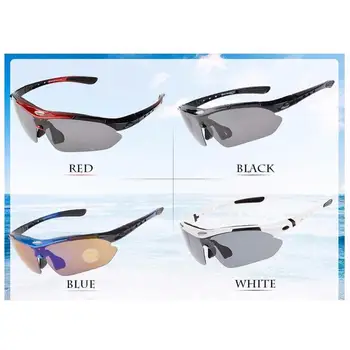 

Polarized Cycling Sunglasses Outdoor Sports Cycling Bicycle Eyewear Goggles 5 Lens Outdoor Sports Sunglasses