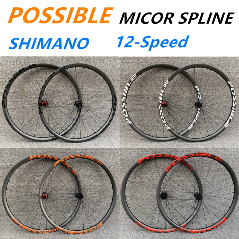 possible 29er BOOST 148 Carbon MTB 30MM 330g RIM with dt swiss Micro Spline 12 Speed Hub for XC Bike Wheelset Tubeless Ready | Спорт и