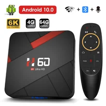 

Android TV Box Android 10 4GB 32GB 64GB 6K TV BOX H.265 Media Player 3D Video 2.4G 5GHz Wifi Bluetooth Smart TV Box Set Top Box