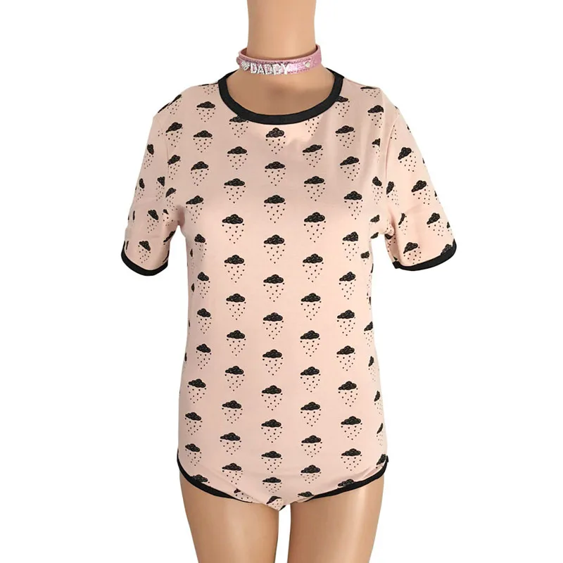Боди для маленьких девочек ddlg/abdl одежда комбинезон с застежкой в промежности