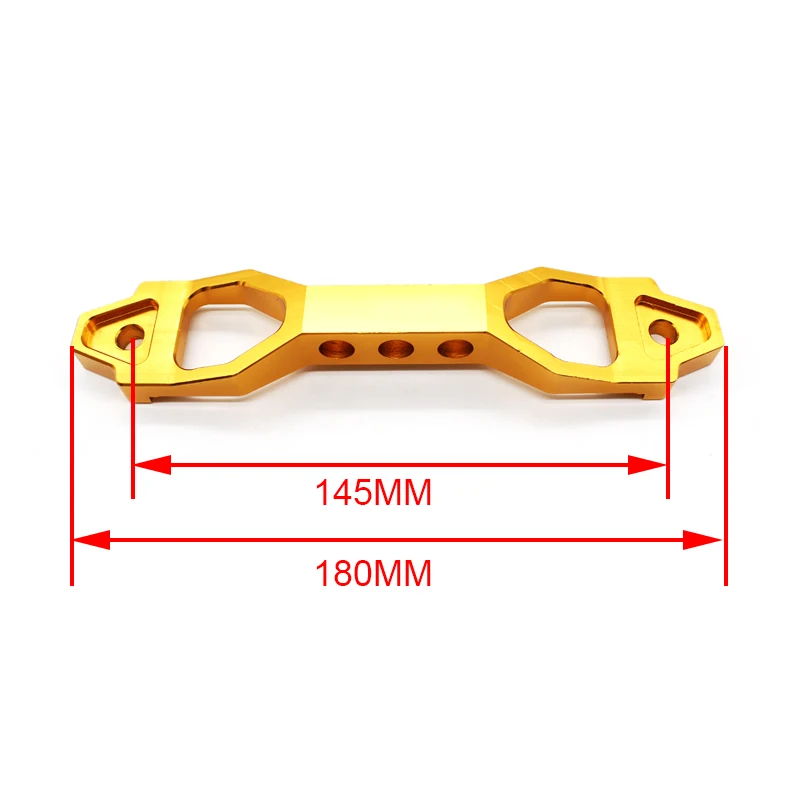 DEFT 233 мм/200 мм алюминиевая красная заготовка алюминиевая Автомобильная батарея крепление кронштейн держатель бар с логотипом для Honda Civic - Цвет: Short gold