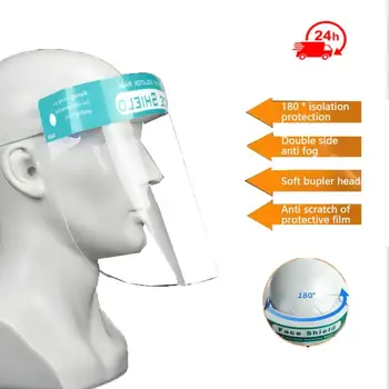 

Motor Safety Protection Visor Shield Full Face Facial Shield Transparent Anti Droplet Spit Dust-proof Protect Full Face Covering
