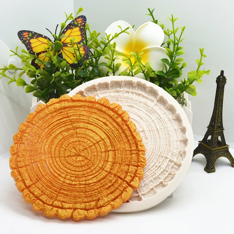 Tree Rings Silicone Mold Kitchen Resin Baking Tool DIY Cake Pastry Fondant Moulds Chocolate Dessert Lace Decoration Supplies | Дом и сад