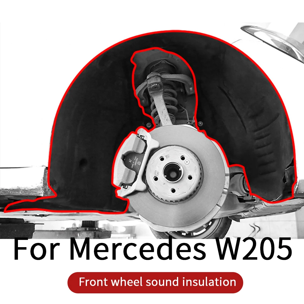 Звукоизоляция переднего колеса для Mercedes w205 amg/Внутренняя отделка c63 mercedes c class