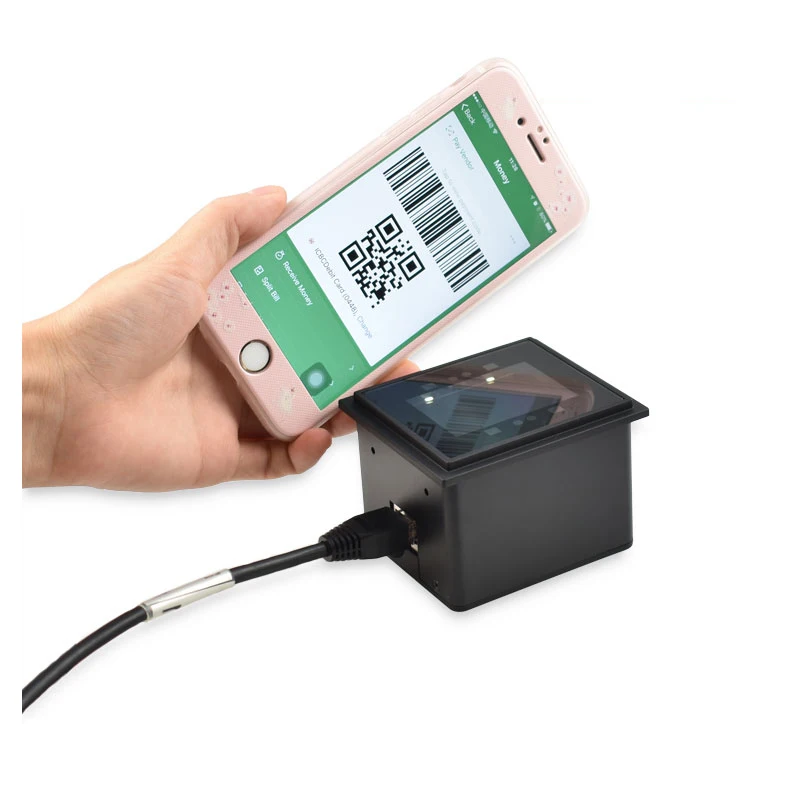 USB/RS232 фиксированное Крепление 2D сканер штрих-кода модуль для киоска машины