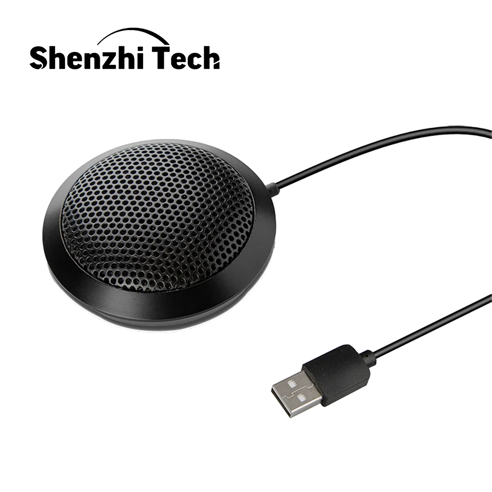 

Condenser Microphone 360Â° Omnidirectional Windproof Mini USB Mic for Computer Laptop Video Conference Vocals Recording Game Q22