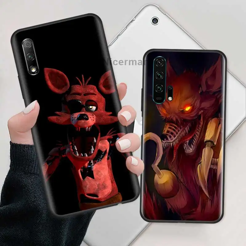 Fnaf плюшевый Foxy чехол для Huawei Honor 20 Pro 20e 20S 30 30S 10 9X Lite 9A 9C 9S 8A силиконовый
