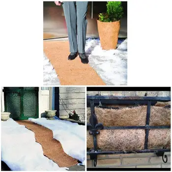 

Coco Liner Roll Basket Hanging Pad Garden Plants Flowerpot Basket Coco Fiber TP899