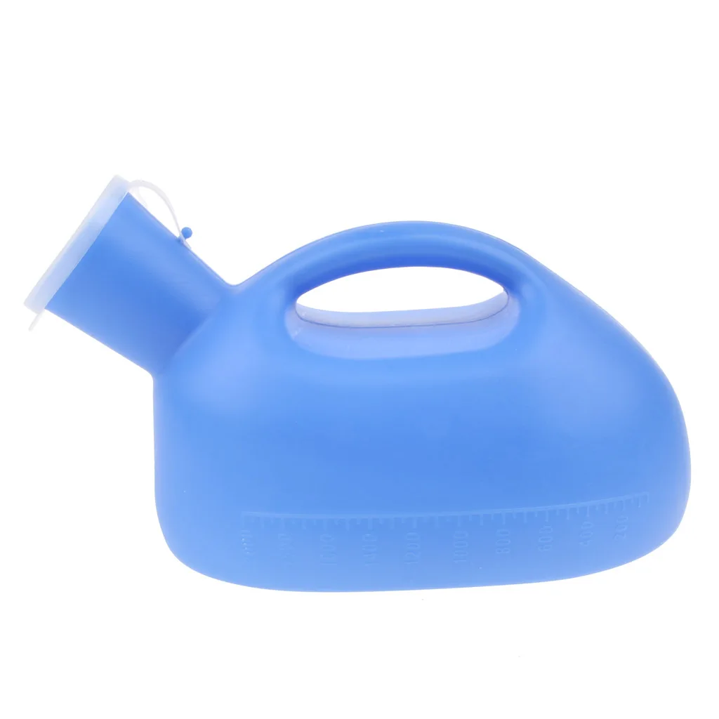 Urinals for Men 2000ml Thick Plastic Mens Bedpan Bottle with Lid - Spill Proof Urinary Bottle Male Urinal Pee Bottle 4
