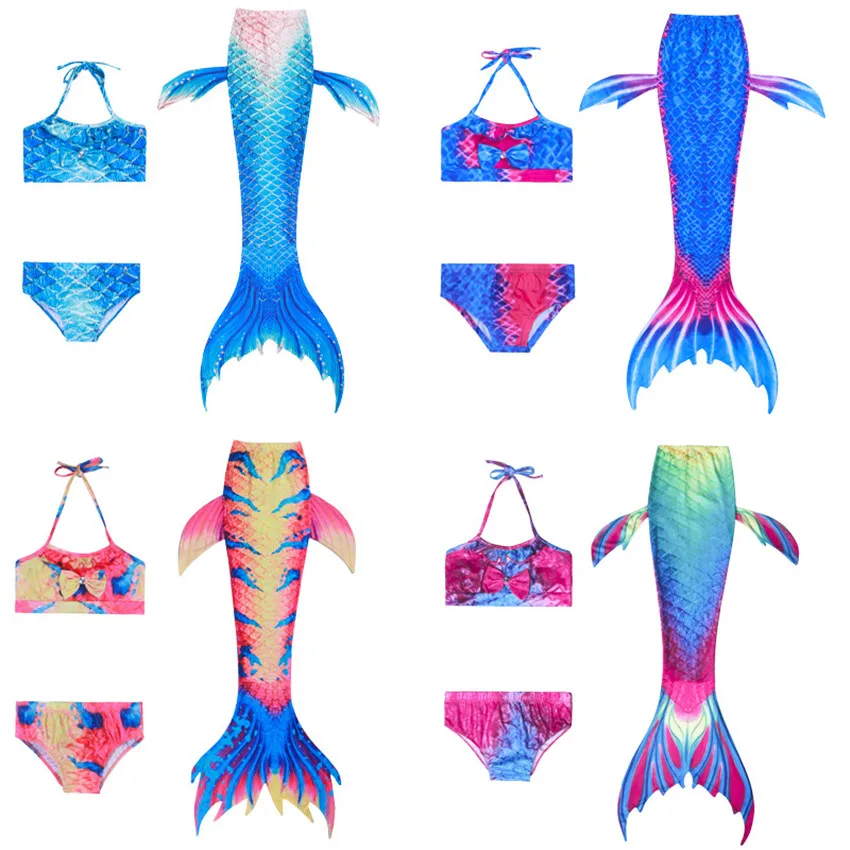 Женский купальный костюм для девочек принцессы Ариэль Хэллоуина косплей