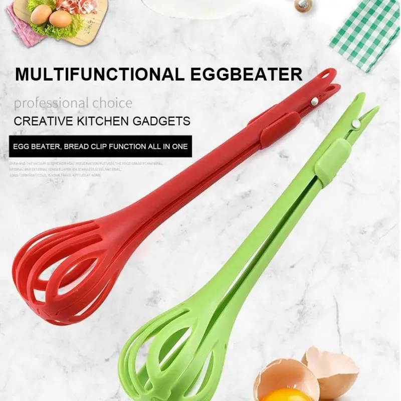 Three In One Spaghetti Noodle Clip Egg Beater Egg Clip Salad Mixer Anti-scalding Food Clip Kitchen Supplies