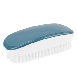 Durable Household Cleaning Brush with Hard Bristles for Kitchen, Bathroom, and Laundry (Blue)