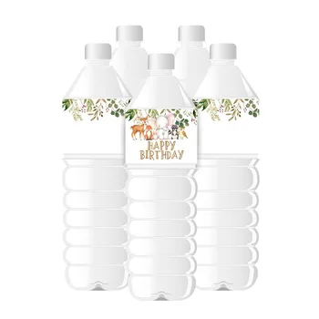 

Woodland Animal Water Bottle Labels Woodland Water Bottle Wrappers Kids Birthday Party Decoration Supplies Woodland Party Decor
