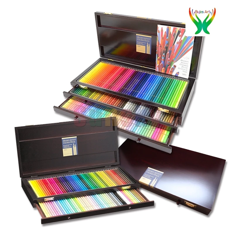 Holbein Artists' Colored Pencil Wood Box Set of 150