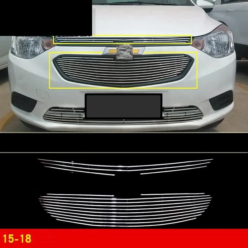 Automovil аксессуар персонализированные молдинги Модернизированный протектор Аксессуары для автомобилей гоночные грили 15 16 17 18 для Chevrolet Sail
