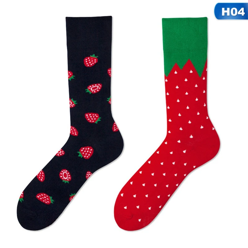 12 Styles Cartoon Print Socks Men Women Cotton Sock Drop Shipping - Цвет: 4
