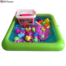 AY Tesco – plateau à sable gonflable multifonction d'intérieur, jouets pour enfants, fournitures d'argile à modeler, accessoires de Table visqueux