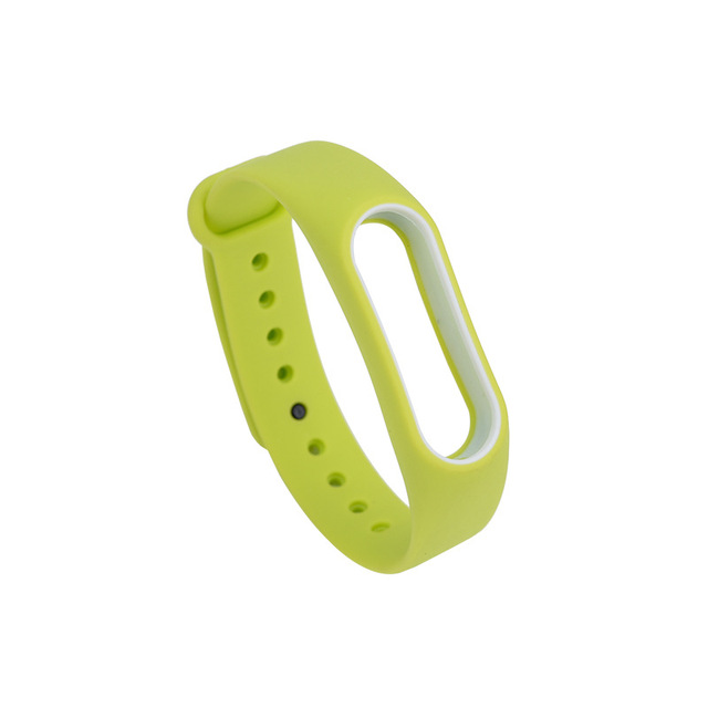 Soft Silicone For Xiaomi Mi Band 2 Replacement Sport Silicone Strap Wristband Bracelet Two-Tone Replacement Strap 23