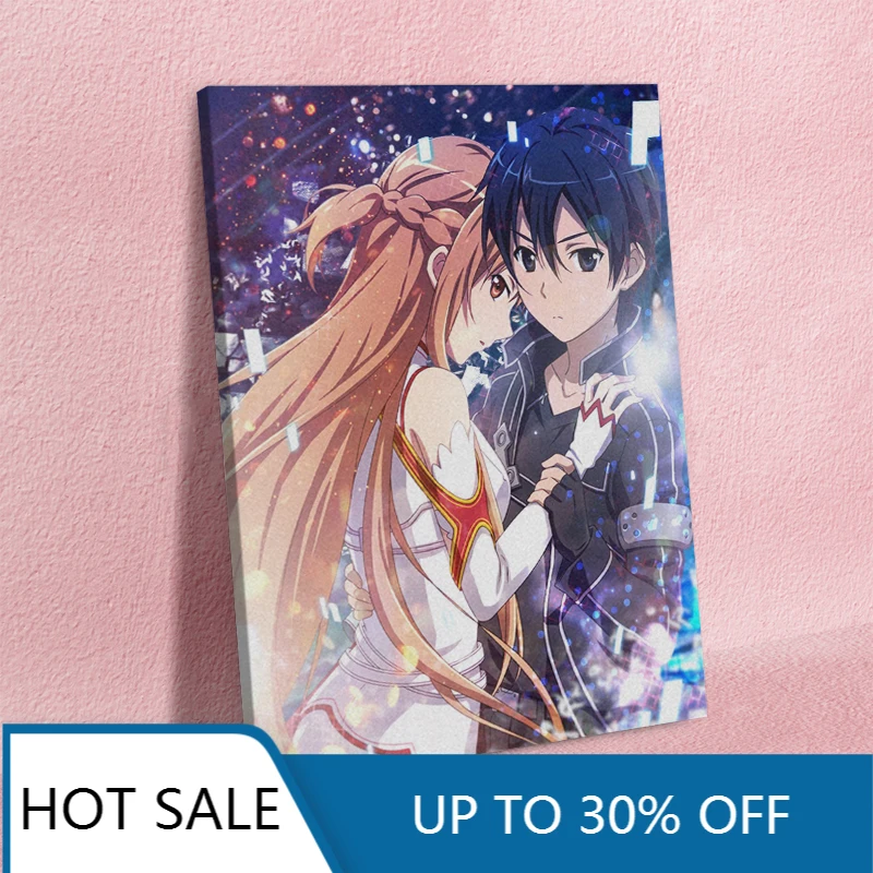 Sword Art Online Adventure Action Anime Wall Art Home Decor