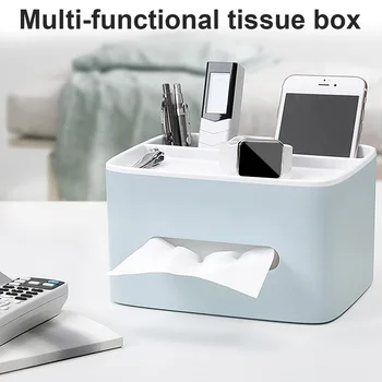 

Multifunctional Toilet Paper Box Tissue Holder 2 Layer Desk Storage Box Home Organizer Space Saver Bathroom Accessories Sets