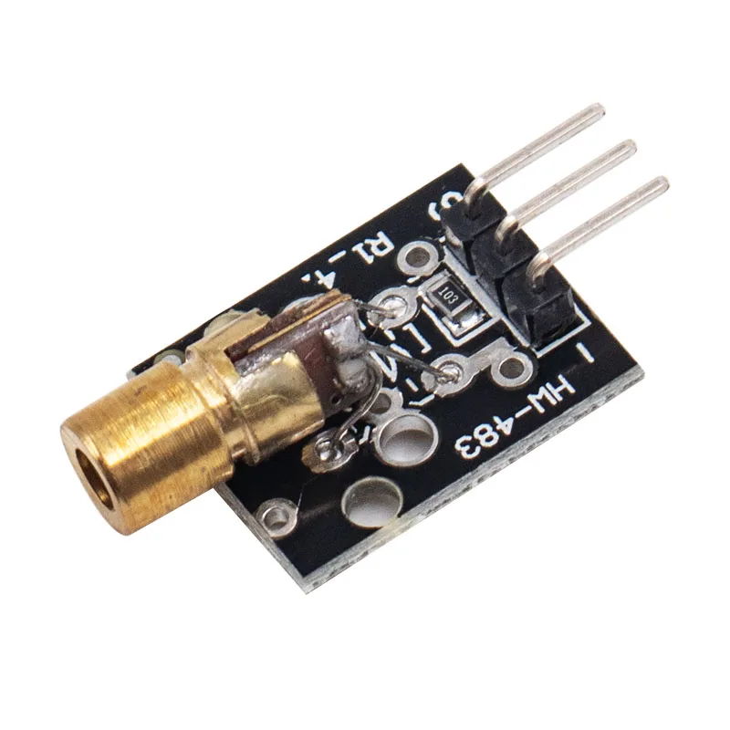 

KY-008 3pin 650nm Red Laser Transmitter Dot Diode Copper Head Module for Arduino AVR PIC DIY