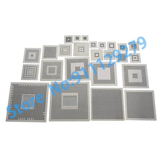 90x90MM BGA Reballing Stencil XBOX360 Chip Stazione Di Saldatura Stencil CPU CSP - Foto 11