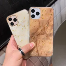 Блестящий блестящий золотой фольгой мраморный Блестящий мягкий прозрачный силиконовый чехол из ТПУ чехол для iPhone 6 6s 7 8 Plus 10 X XS XR 11 Pro Max