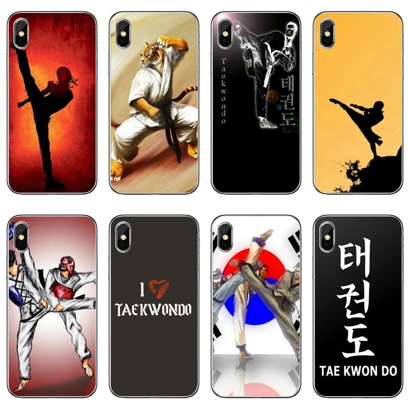 Мягкий мини-чехол для телефона Samsung Galaxy S10 Lite S9 S8 S7 S6 edge Plus S5 S4 Note 9 8 5 4 Kungfu Taekwondo |
