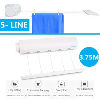 

Stainless Steel Wall Hanger Retractable Indoor Clothes Hanger Magic Drying Rack Towel Rack Retractable Clothesline Clothes Dryer