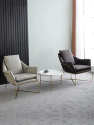 Pequeño sofá de la sala de Europa y América, un asiento sofá salón Oficina recibir visita sola persona mueble de sofá para habitación