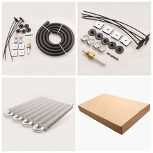 Универсальный автомобильный воздушный конденсатор Радиатор Охладитель автомобильный небольшой кондиционер ребристый трубный ремень конденсатор общее применение