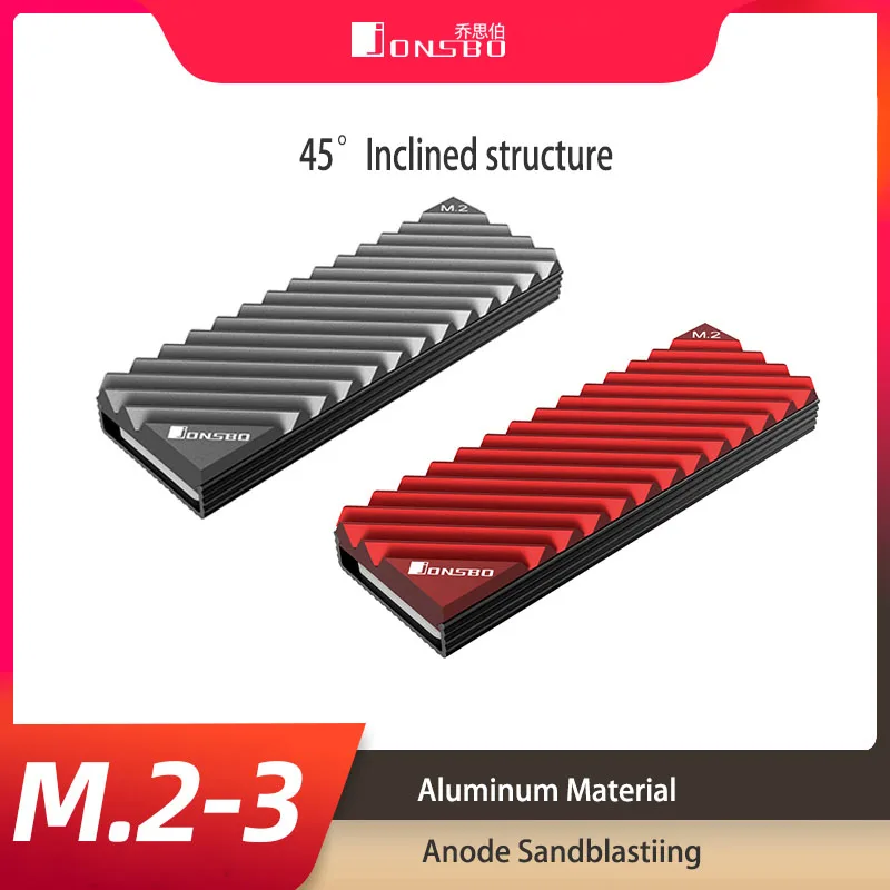 M.2 2280 Solid State Hard Disk Aluminum Heatsink with Thermal Pad for m2 Desktop