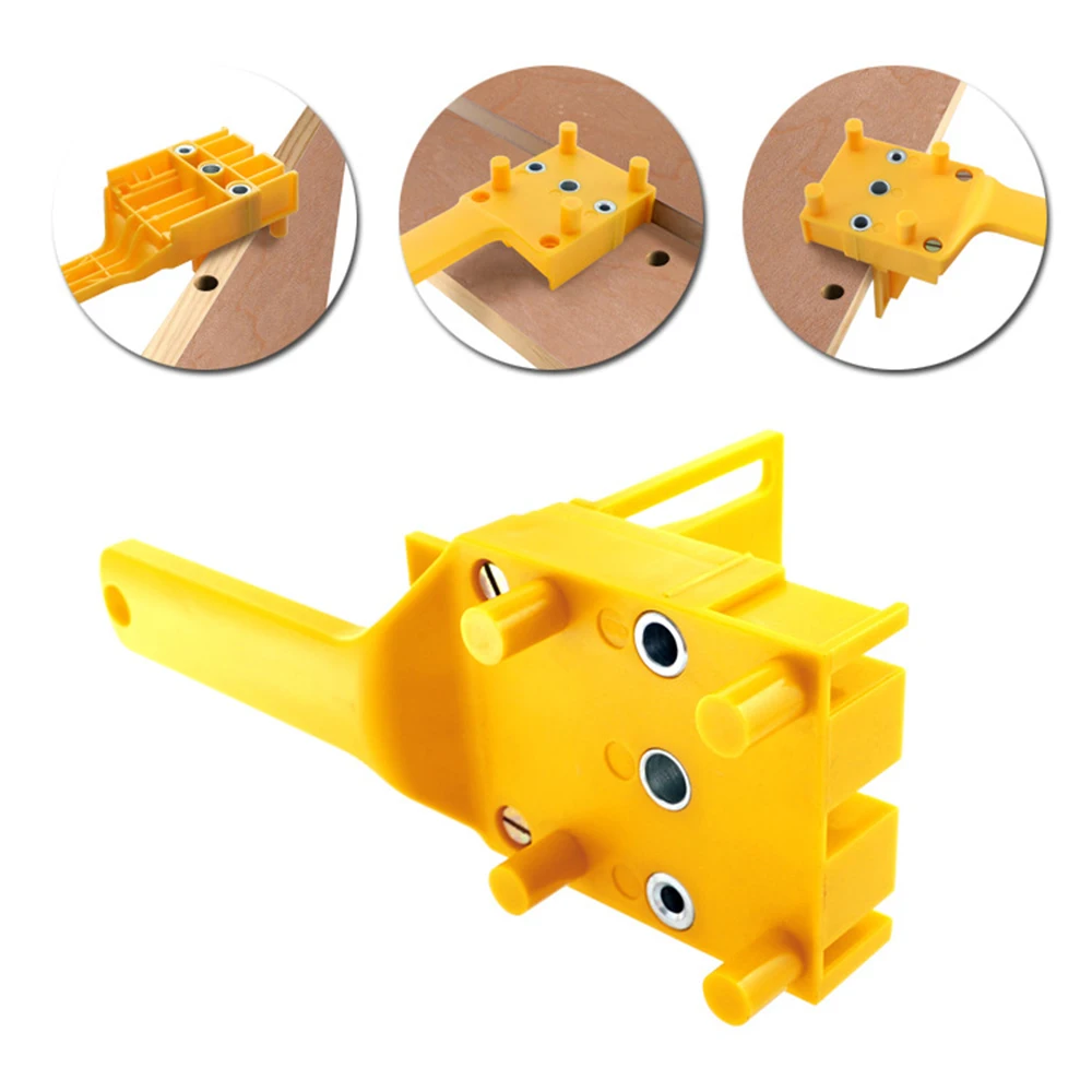 Woodworking Dowel Jig Drill Guide Positioning Tools 6 8 10mm Drill Bits Wood Drilling Hole Saw