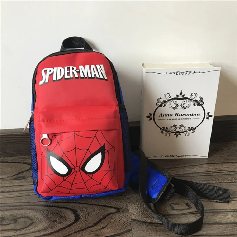 

2019 new children's Satchel nylon waterproof shoulder bag cartoon small bag spiderman bag Child's chest bag