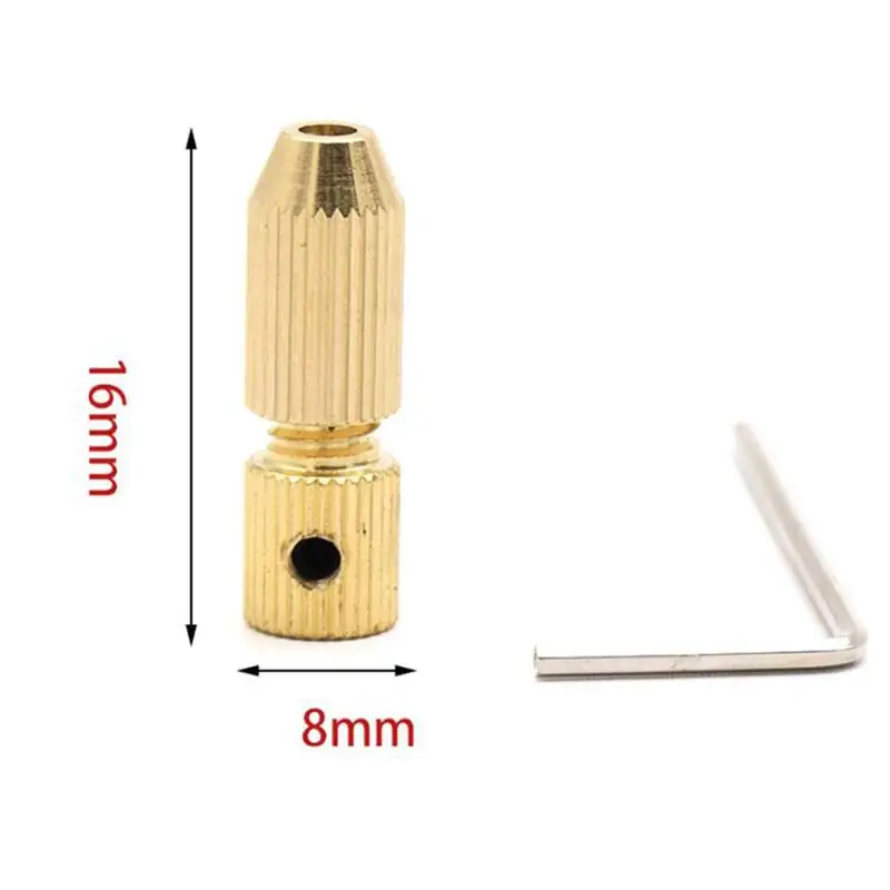 WINOMO Mini Copper Drill Chuck Drilling Adapter Converter Self-Lock Adaptor To Hold 0.8-1.1mm Drill Bits Converter Tool WINOMO Mini Copper Drill Chuck Drilling Adapter Converter Self-Lock Adaptor To Hold 0.8-1.1mm Drill Bits Converter Tool