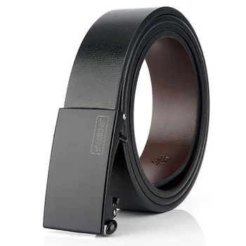 

Business Luxury Men Belt High Quality Cowhide Leather Belts for Men New Fashion Designer belt Automatic Alloy Buckle Black Brown