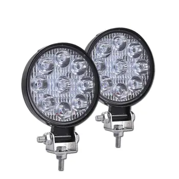 

27W Work Light Car LED Spotlight Light Round LED Work Light Lamp Bar Flood Beam Light Offroad Lamp Light For Truck Car Boat
