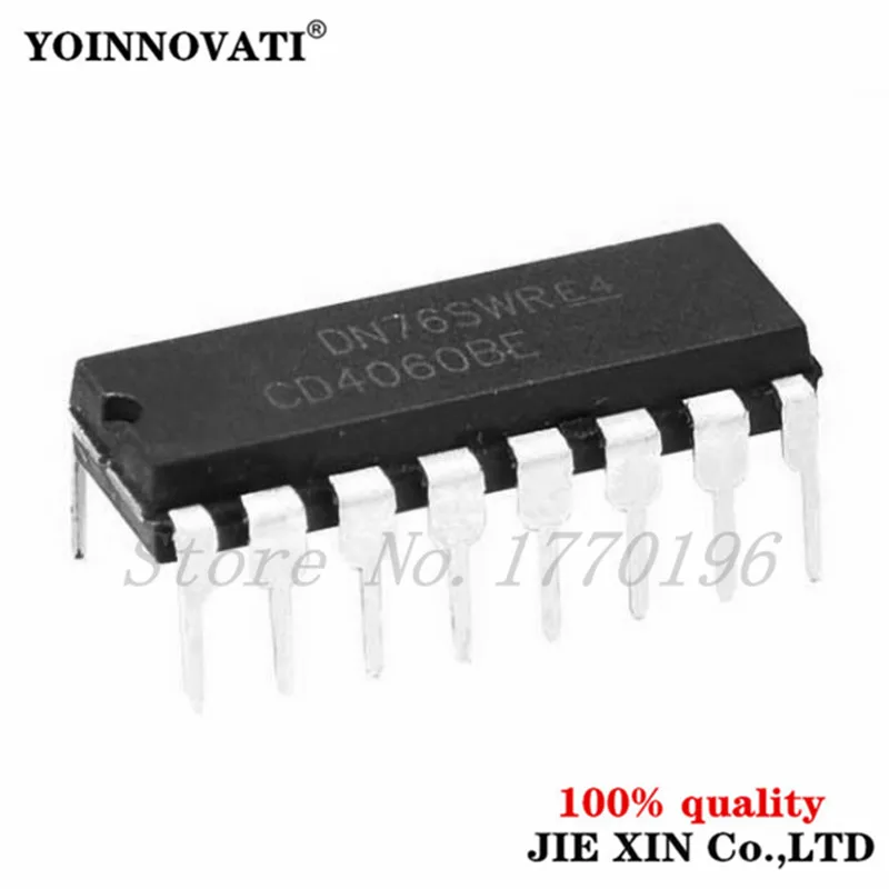 100 шт./лот CD4060BE CD4060 4060 DIP16 IC лучшее качество. | Электронные компоненты и