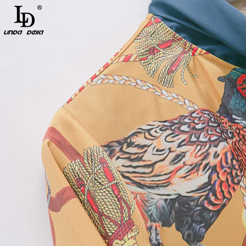 Svoryxiu Runway Flower Print Sexy Off Shoulder