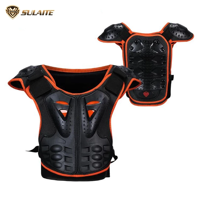 Kids Armor Motocross Protect, Child Skiing Skating Spine Shoulder Chest Guard Mesh cloth fit 4~10 year olds, M- 201