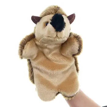 

Lovely Hedgehogs Animal Doll Plush Sleeve Hand Puppet Storytelling Toy Kids Gift Increase fun of toys children hands-on ability
