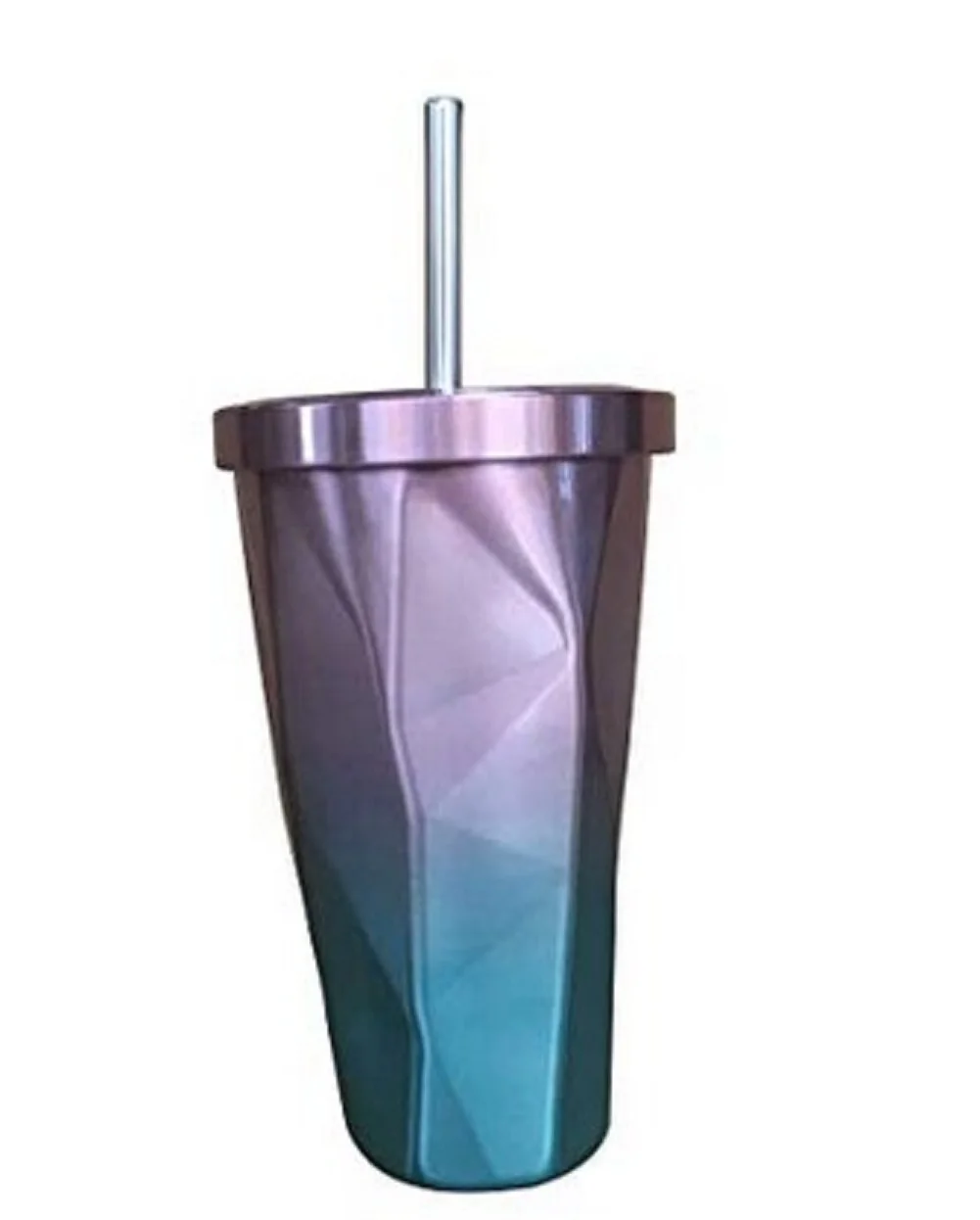 500ML Portable Stainless Steel Straw Cup Vacuum Insulated Water Bottle Leak-proof Double Wall Thermos Hot/Cold - Color: A