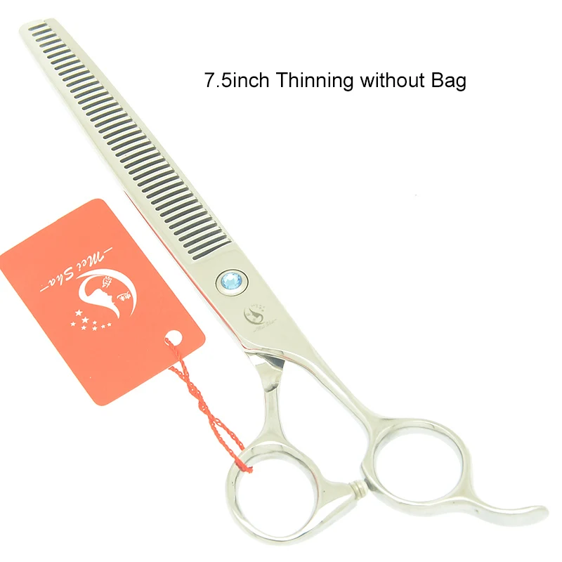 HB0250 no bag 8," профессиональные японские 440C ножницы для ухода за домашними животными ножницы для стрижки животных тонкие изогнутые ножницы с расческой HB0247 - Цвет: HB0250 no bag