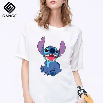 

Male Cute Tees Print Tops Women's T-shirt Summer Short Sleeve Casual Tee Stitch Streetwear T-Shirt Summer Fashion Cute Tshirt