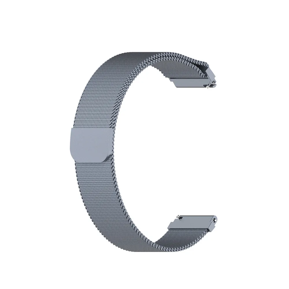 18 мм нержавеющая сталь сетчатый ремешок для часов Ремешок Для Xiaomi Smartwatch Универсальный сменный Ремешок Браслет - Цвет: Серый