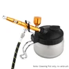 Airbrush Cleaning Pot Spray Gun Cleaner Glass Air Brush Easy Holder Clean Paint Jar Bottle Spray Gun Sprayer Clean Tools Set 4