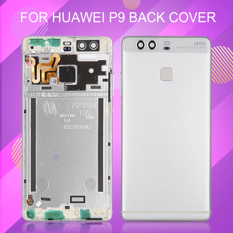 1 шт. Catteny для Huawei P9 крышка батареи Корпус P 9 задняя дверь чехол + боковые кнопки с